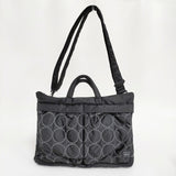 mina perhonen/PORTER tambourine 2WAY SHORT HELMET BAG ヘルメットバッグ ブラック グレー レディース ミナペルホネン/ポーター【中古】5-0829G♪