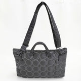 mina perhonen/PORTER tambourine 2WAY SHORT HELMET BAG ヘルメットバッグ ブラック グレー レディース ミナペルホネン/ポーター【中古】5-0829G♪
