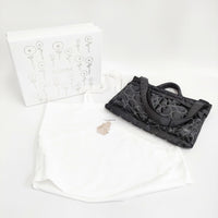 mina perhonen/PORTER tambourine 2WAY SHORT HELMET BAG ヘルメットバッグ ブラック グレー レディース ミナペルホネン/ポーター【中古】5-0829G♪