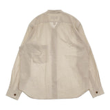 MARGARET HOWELL 新品 578-4253100 サイズ3 バンドカラー 長袖シャツ 24AW ベージュ レディース マーガレットハウエル【中古】5-0908M♪