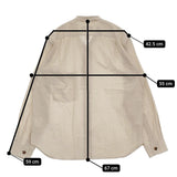 MARGARET HOWELL 新品 578-4253100 サイズ3 バンドカラー 長袖シャツ 24AW ベージュ レディース マーガレットハウエル【中古】5-0908M♪
