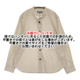MARGARET HOWELL 新品 578-4253100 サイズ3 バンドカラー 長袖シャツ 24AW ベージュ レディース マーガレットハウエル【中古】5-0908M♪