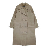 MARGARET HOWELL PROOFED COTTON イギリス製ゴム引きコート 578-8212002 トレンチコート カーキ レディース マーガレットハウエル【中古】5-1014T♪
