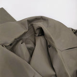 MARGARET HOWELL PROOFED COTTON イギリス製ゴム引きコート 578-8212002 トレンチコート カーキ レディース マーガレットハウエル【中古】5-1014T♪