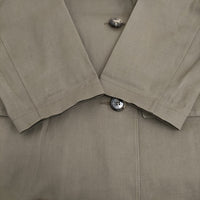 MARGARET HOWELL PROOFED COTTON イギリス製ゴム引きコート 578-8212002 トレンチコート カーキ レディース マーガレットハウエル【中古】5-1014T♪
