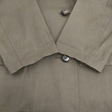 MARGARET HOWELL PROOFED COTTON イギリス製ゴム引きコート 578-8212002 トレンチコート カーキ レディース マーガレットハウエル【中古】5-1014T♪