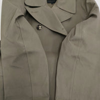MARGARET HOWELL PROOFED COTTON イギリス製ゴム引きコート 578-8212002 トレンチコート カーキ レディース マーガレットハウエル【中古】5-1014T♪