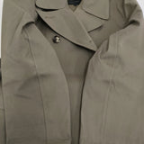 MARGARET HOWELL PROOFED COTTON イギリス製ゴム引きコート 578-8212002 トレンチコート カーキ レディース マーガレットハウエル【中古】5-1014T♪