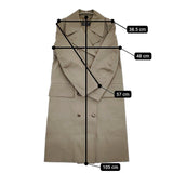 MARGARET HOWELL PROOFED COTTON イギリス製ゴム引きコート 578-8212002 トレンチコート カーキ レディース マーガレットハウエル【中古】5-1014T♪