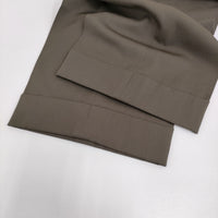 MARGARET HOWELL FLUID WOOL 578-4242003 サイズ2 タック パンツ 24AW グレージュ レディース マーガレットハウエル【中古】5-0908T♪