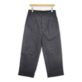 MARGARET HOWELL YARN DYE COTTON PLAINWEAVE TROUSERS 定価46200円 579-3240007 パンツ 23AW ネイビー メンズ マーガレットハウエル【中古】5-1204G∞