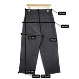 MARGARET HOWELL YARN DYE COTTON PLAINWEAVE TROUSERS 定価46200円 579-3240007 パンツ 23AW ネイビー メンズ マーガレットハウエル【中古】5-1204G∞