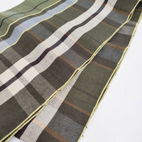 MARGARET HOWELL LINEN SUMMER TARTAN SCARF 定価49500円 イギリス製 ストール 24SS グリーン レディース マーガレットハウエル【中古】5-0908M♪