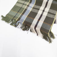 MARGARET HOWELL LINEN SUMMER TARTAN SCARF 定価49500円 イギリス製 ストール 24SS グリーン レディース マーガレットハウエル【中古】5-0908M♪