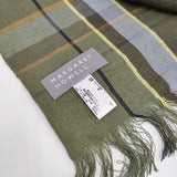 MARGARET HOWELL LINEN SUMMER TARTAN SCARF 定価49500円 イギリス製 ストール 24SS グリーン レディース マーガレットハウエル【中古】5-0908M♪