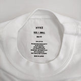 HYKE CROPPED SHORT-SLV TEE(6.5OZ) ショート丈 251-12378 定価18700円 半袖Tシャツ カットソー 25SS ホワイト レディース ハイク【中古】5-0908S♪