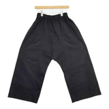 TRAVAIL MANUEL コンパクトチノシャムパンツ TM5003-232 コットン イージー パンツ ブラック レディース トラバイユマニュアル【中古】5-1207G∞