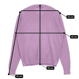 gicipi イタリア製 コットン カーディガン パープル レディース ジチピ【中古】5-1207M∞