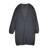nest Robe コットンカシミヤ ロング カーディガン チャコールグレー レディース ネストローブ【中古】5-1102T∞