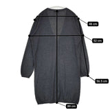nest Robe コットンカシミヤ ロング カーディガン チャコールグレー レディース ネストローブ【中古】5-1102T∞