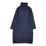 maison de SOIL ウール混 タートルネック イタリア製 ワンピース ネイビー レディース メゾンドソイル【中古】5-1102T∞