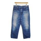 caqu 26003 赤耳 サイズ1 コットン ジーンズ 加工 デニムパンツ ライトブルー レディース サキュウ【中古】5-1207G∞