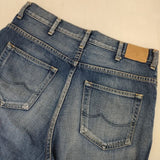 caqu 26003 赤耳 サイズ1 コットン ジーンズ 加工 デニムパンツ ライトブルー レディース サキュウ【中古】5-1207G∞