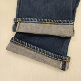 caqu 26006 リラックスペンシルデニム サイズ2 赤耳 コットン ジーンズ デニムパンツ ブルー レディース サキュウ【中古】5-1207G∞