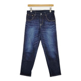 DEEP BLUE 73966 ストレッチデニム アンクル丈 テーパードパンツ ジーンズ デニムパンツ ネイビー レディース ディープブルー【中古】5-1207G∞