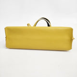 VIOLAd'ORO 2way レザー ショルダーバッグ トートバッグ イエロー レディース ヴィオラドーロ【中古】6-0101G∞