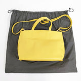 VIOLAd'ORO 2way レザー ショルダーバッグ トートバッグ イエロー レディース ヴィオラドーロ【中古】6-0101G∞