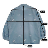 mina perhonen ws1913 chouho コットン 刺繍 サイズ36 ブラウス シャツ ブルー レディース ミナペルホネン【中古】5-1217M∞