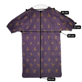 mina perhonen laundry bonheur ra3106 刺繍 サイズ38 半袖 コットン ワンピース パープル レディース ミナペルホネンランドリー【中古】6-0228M∞