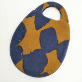 mina perhonen va9101 slow dance uzura bag ウズラ トートバッグ ブラウン ネイビー レディース ミナペルホネン【中古】5-1122G∞