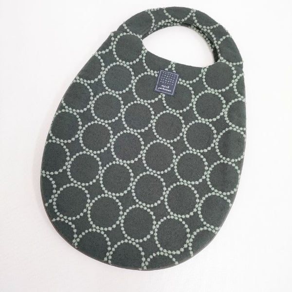 mina perhonen ua9766 tambourine 刺繍 ウール エッグバッグ トートバッグ グリーン レディース ミナペルホネン【中古】5-1122G∞