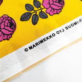 marimekko Vihkiruusu コットン はぎれ ファブリック 生地 オレンジ ピンク レディース マリメッコ【中古】5-1108G◎
