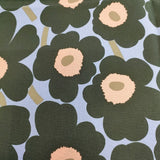 marimekko Unicco コットン はぎれ ファブリック 生地 ミズイロ ブラック レディース マリメッコ【中古】5-1108G◎
