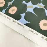 marimekko Unicco コットン はぎれ ファブリック 生地 ミズイロ ブラック レディース マリメッコ【中古】5-1108G◎