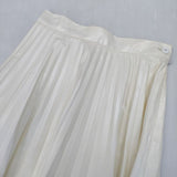 MM6/Maison Margiela コーティングプリーツスカート ロングスカート アイボリー レディース エムエム6/メゾンマルジェラ【中古】5-1207M∞