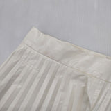 MM6/Maison Margiela コーティングプリーツスカート ロングスカート アイボリー レディース エムエム6/メゾンマルジェラ【中古】5-1207M∞