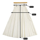 MM6/Maison Margiela コーティングプリーツスカート ロングスカート アイボリー レディース エムエム6/メゾンマルジェラ【中古】5-1207M∞