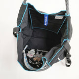 Ball&Chain HIDEAKI MIHARA ショルダーストラップ付 刺繍 猫 ショルダーバッグ トートバッグ ブラック レディース ボールアンドチェーン【中古】5-1122G∞