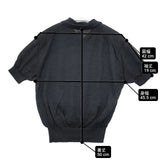 BATONER チョマポロショートスリーブニット 定価28600円 BN-25SL-051 ラミー ポロシャツ ブラック レディース バトナー【中古】6-0426S∞