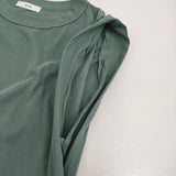 ATON 新品 FRESCA SINGLE JERSEY タンクトップ 定価13200円 ノースリーブ カットソー 25SS グリーン レディース エイトン【中古】5-0908S♪
