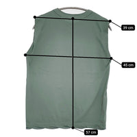 ATON 新品 FRESCA SINGLE JERSEY タンクトップ 定価13200円 ノースリーブ カットソー 25SS グリーン レディース エイトン【中古】5-0908S♪