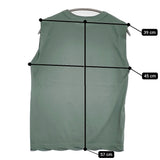 ATON 新品 FRESCA SINGLE JERSEY タンクトップ 定価13200円 ノースリーブ カットソー 25SS グリーン レディース エイトン【中古】5-0908S♪