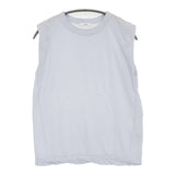 ATON 新品 FRESCA SINGLE JERSEY タンクトップ 定価13200円 ノースリーブ カットソー 25SS ライトブルー レディース エイトン【中古】5-0908S♪