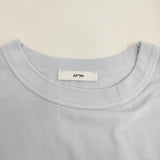 ATON 新品 FRESCA SINGLE JERSEY タンクトップ 定価13200円 ノースリーブ カットソー 25SS ライトブルー レディース エイトン【中古】5-0908S♪
