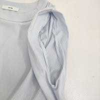 ATON 新品 FRESCA SINGLE JERSEY タンクトップ 定価13200円 ノースリーブ カットソー 25SS ライトブルー レディース エイトン【中古】5-0908S♪