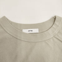ATON 新品 FRESCA SINGLE JERSEY タンクトップ 定価13200円 ノースリーブ カットソー 25SS ベージュ レディース エイトン【中古】5-0908S♪